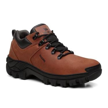 Imagem de Tênis Em Couro Masculino Cano Curto Resistente Reforçado Com C.A-Masculino