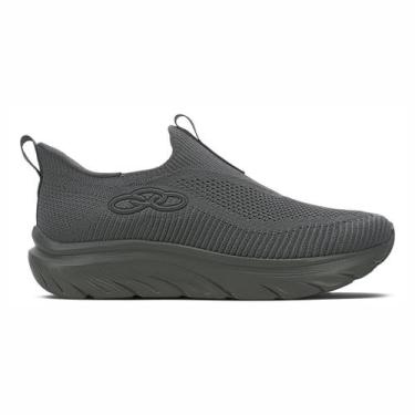 Imagem de Tênis Olympikus Clic Masculino Chumbo Caminhada Slip On Leve, 41