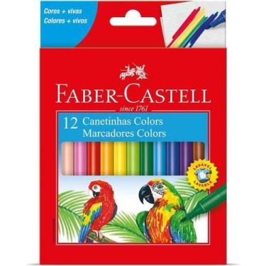 Imagem de Caneta hidrografica Prestocolor Regular 12 Cores - Faber-Castell - FAB