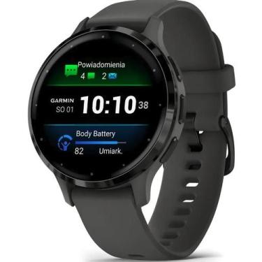 Imagem de Relógio.Garmin.Venu 3s Caixa de 41mm Grafite Pulseira Silicone Grafite