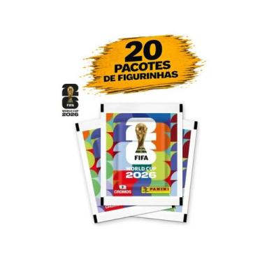 Imagem de Kit 20 Pacotes 140 Figurinhas Copa do Mundo 2026 Panini