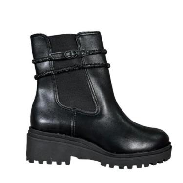 Imagem de Coturno Via Marte Flatform Feminino 009009 Preto, 37, Preto