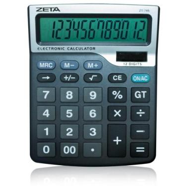 Imagem de Calculadora de Mesa 12 Dígitos - ZT745 - Zeta