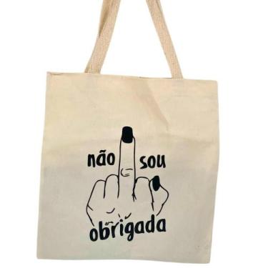 Imagem de Bolsa Ecobag 100% algodão Não sou Hand - CARIOCA MAIS