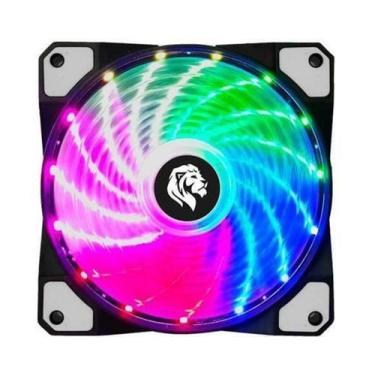 Imagem de Cooler Barato Fan Led Rgb Gamer  Hayom 120mm Ventoinha Para Gabinete F