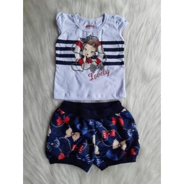Imagem de Conjunto Feminino Blusa Meia Malha Shots Moleti - Tileesul, P