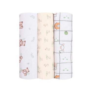 Imagem de Cueiro flanelado papi baby estampado 4106185 papi - PAPI TEXTIL