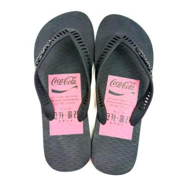 Imagem de Chinelo Coca-Cola Shoes Alford Masculino Adulto - Ref CC4225, 42, Pret
