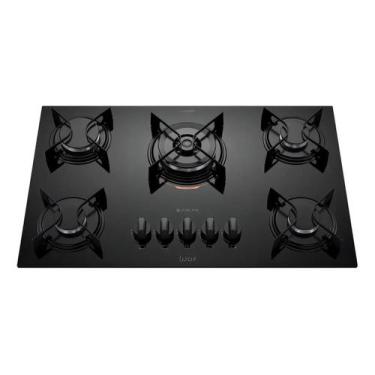 Imagem de Cooktop 5 Bocas Preto Mesa De Vidro Atlas U Top, Bivolt