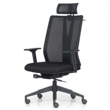 Imagem de Cadeira Addit Diretor Frisokar Ergonômica NR17 Giratória Escritório Encosto em Tela Mesh Back Sytsem Braço Regulável