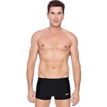 Imagem de Sunga Speedo Hidroshort Contrast XtraLife 24cm -, Preto, GG