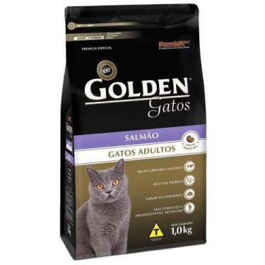 Imagem de Ração Golden Para Gatos Adultos Sabor Salmão 1 kg