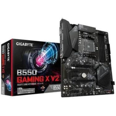 Imagem de Placa-Mãe Gigabyte B550 Gaming X V2 AMD AM4 ATX DDR4 RGB, Preto