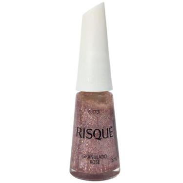 Imagem de Esmalte Glitter Granulado Rosé Risque 8ml - Risqué
