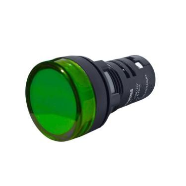 Imagem de Botão Sinaleiro Monobloco 3SB7 com LED Integrado e Montagem Frontal Verde Siemens 220V
