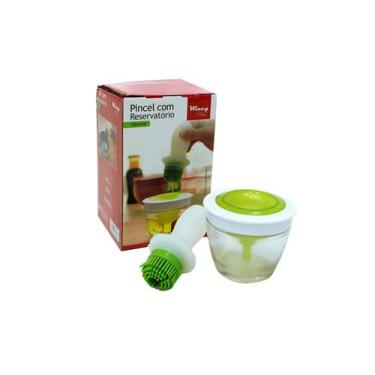 Imagem de Pincel Culinario De Silicone Com Reservatorio De Vidro - hauskaft