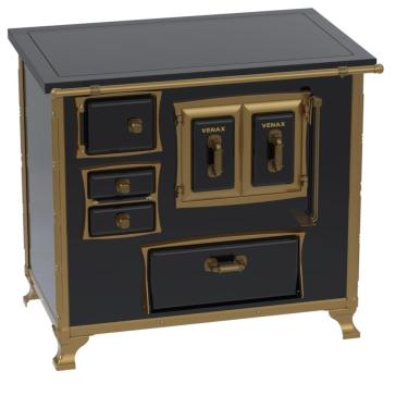 Imagem de Fogao a Lenha Venax GII n 2 Renaissance Premium Preto SD