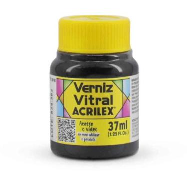 Imagem de Verniz Vitral Amarelo Ouro 37ML Caixa com 06 - Acrilex