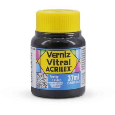 Imagem de Verniz Vitral Azul Turquesa 37ML Caixa com 06 - Acrilex