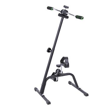 Imagem de Bicicleta ergométrica, pedal ajustável, pedal de mão, perna para o braço, equipamento de fitness para ciclismo interno com almofada antiderrapante para pés e pedal para idosos, idosos, casa, academia, treino total
