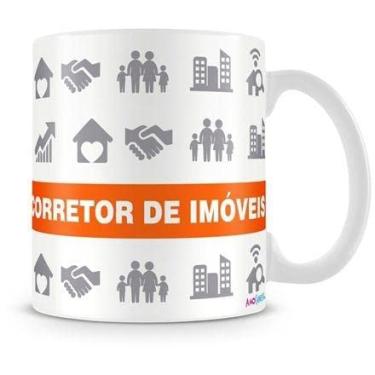 Imagem de Caneca Personalizada Profissão Corretor de Imóveis (com Nome)