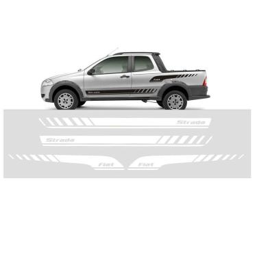 Imagem de Faixa Lateral Fiat Strada St1 Adesivos Fita Colante