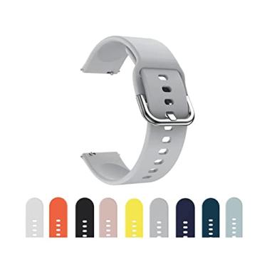 Imagem de Pulseira para Amazfit GTR 3/3 PRO / 2 / 2e / GTR 47mm / Pace/Stratos 1 2 3 / Mi Watch Color Silicone Modelo Sport (LS05 / LS05s, Cinza)