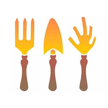 Imagem de Stencil de Acetato para Pintura OPA Simples 15 x 20 cm - 1839 Conjunto Jardinagem