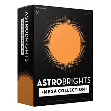 Imagem de Astrobrights Mega coleção, papel colorido, laranja brilhante, 625 folhas, 11 kg/89 g/m², 21,5 x 28 cm – Mais lençóis! (91619), resma