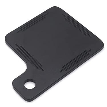 Imagem de HASkulle Placa de licença de renovação de etiqueta de inspeção universal compatível com Harley Davidson Sportster Softail Dyna Electra Glide placa de identificação peças de motocicleta, preto