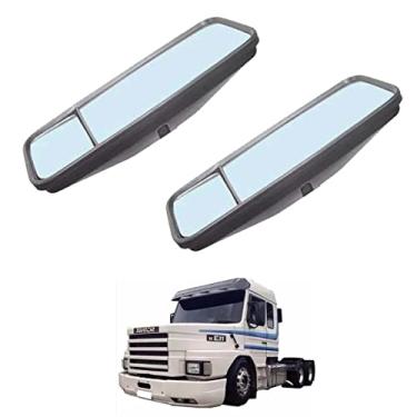 Imagem de CAIXA 2 ESPELHO RETROVISOR EXTERNO ESQ COM DIVISORIA PARA SCANIA 113 143