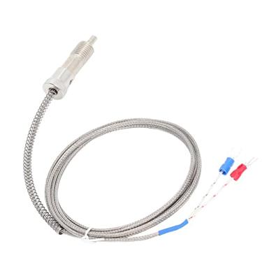 Imagem de Tipo K Mola de Compressão Sensor Termopar Tipo M12 Rosca Sensor de Temperatura Sonda Detecção do Controlador de Temperatura 0~400 ℃(2m/6.56ft)