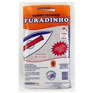 Imagem de Forro Para Tábua De Passar Roupa 1,20 M X 45 Cm Furadinho