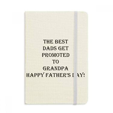 Imagem de Dad Promoted to Grandpa Father's Festival Caderno Oficial de Tecido Rígido Diário Clássico