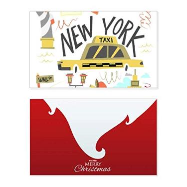 Imagem de America New York City Liberty Illistration Holiday Merry Christmas Cartões de parabéns mensagem de Natal