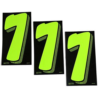 Imagem de 7 1/2 números de preço Chartreuse verde para revendedores de carro 3 dúzias (# 7's)