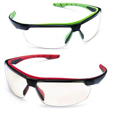 Imagem de Óculos Ciclismo Corrida Noturno Transparente Kit 2 Unidades