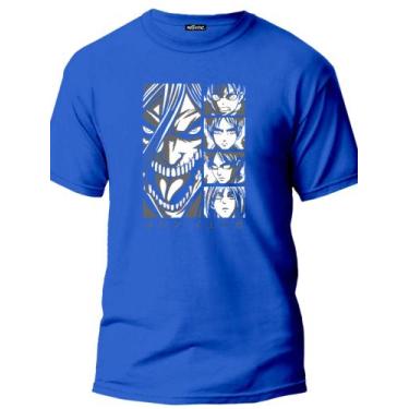 Imagem de Camiseta Attack On Titan Shingeki No Kyojin Titan X Armin Mikasa Levi