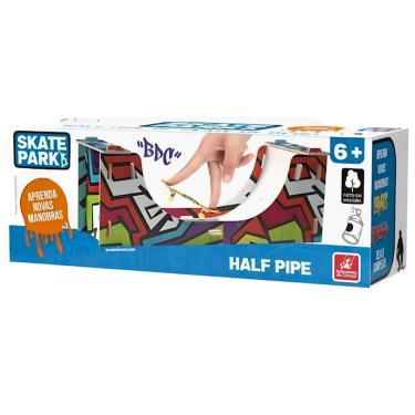 Imagem de Rampa Half Pipe De Skate Dedo Brincadeira Criança