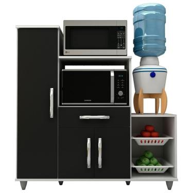 Imagem de Armário Multiuso Ibiza Branco/Preto