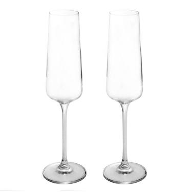 Imagem de Conjunto 02 Tacas p/ Champanhe de Cristal Finesse 260ml  Lyor