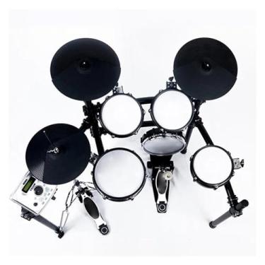 Imagem de Cinco Tambores E Três Pratos Mesh Head Electronic Drum Set Stage Digital Drum Percussion Kit de Bateria Eletrônica