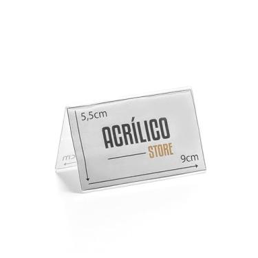 Imagem de Display Prisma de Mesa em acrílico 9x5,5cm