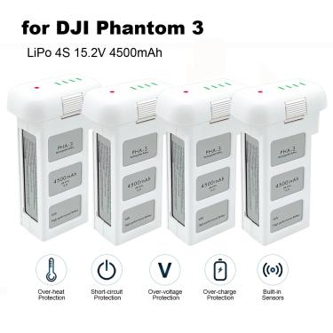 Imagem de Baterias de voo inteligentes para DJI Phantom 3 Pro  LiPo 4S  Phantom 3  Advanced  Standard  4K  SE