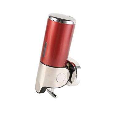 Imagem de Dispensador de Mão de Sabonete de Parede Tipo T Alavanca de Chuveiro Manual Dispensador de Condicionador de Xampu para Casa Banho Cozinha Hotéis Restaurantes 500ML (Vermelho)