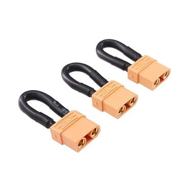 Imagem de rflaueo 3pcs Loop Connector XT90 Female Jumper Shorting Plug 10awg Battery Eliminator Adapter SCT(E112-3)