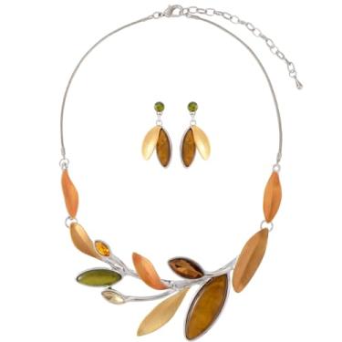 Imagem de Mycitta Conjunto de joias vintage volumoso retrô floral geométrico boêmio boho babador colar conjunto de brincos moda bijuteria para mulheres meninas festa de casamento formatura , Resina, Zircônia cúbica