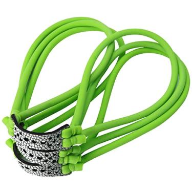 Imagem de 20 peças de faixas de substituição de estilingue de caça tubulares duráveis de látex elástico poderoso tubo de borracha compatível com a maioria das catapultas de estilingue profissionais