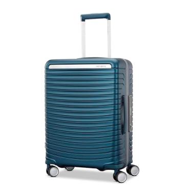 Imagem de Samsonite Bagagem unissex Framelock Hardside com rodas giratórias, Azul, Carry-on Spinner, Bagagem Framelock Hardside com rodas giratórias