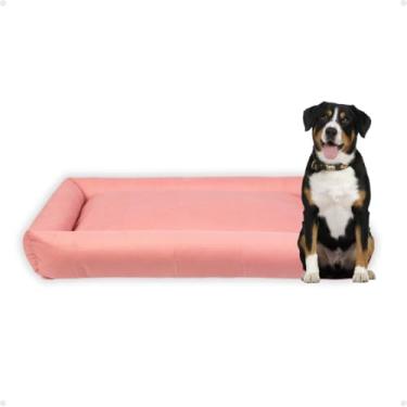 Imagem de Cama Pet Espaçosa Aconchegante Porte Grande Confortável (Rosa)